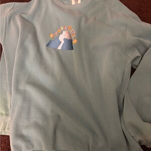 Blue Graphic Sweatshirt